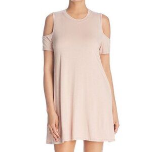 Elan Womens Dress Blush Pink Cold Shoulder S